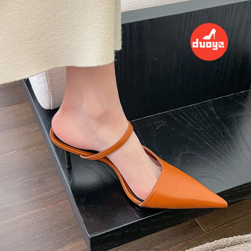 Duoya ~ [Hàng Có Sẵn]!!Dép Cao Gót Mũi Nhọn Thời Trang Xinh Xắn Dành Cho Nữ