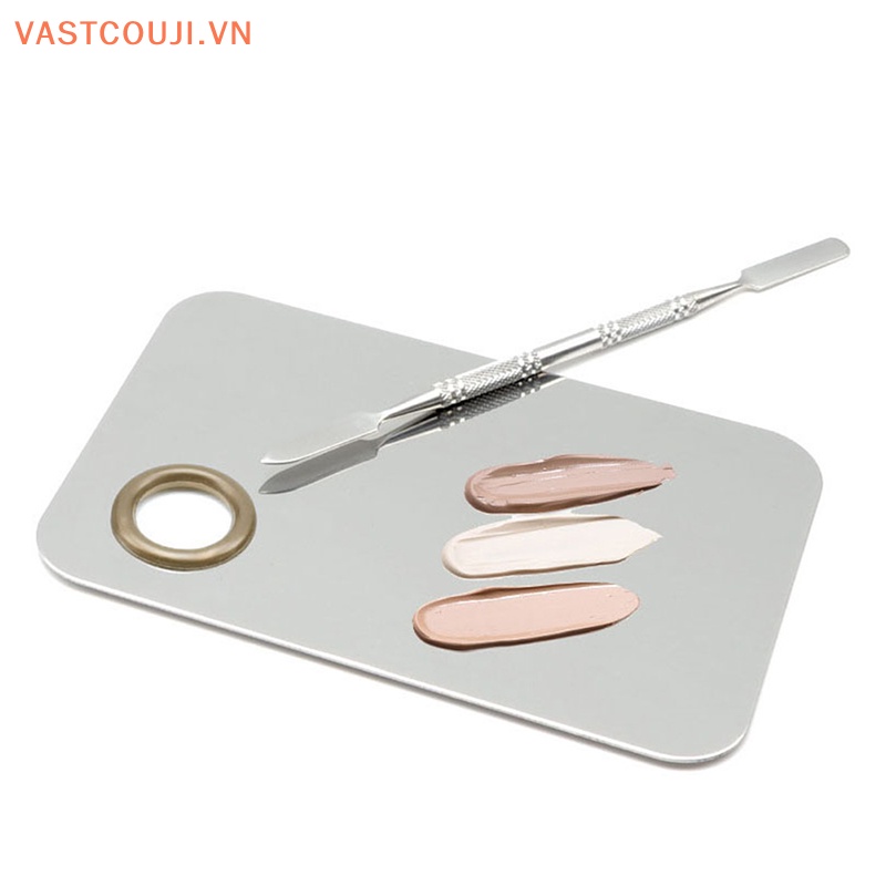 Set 2 Bảng Acrylic Dùng Trộn Màu Trang Điểm Tiện Dụng