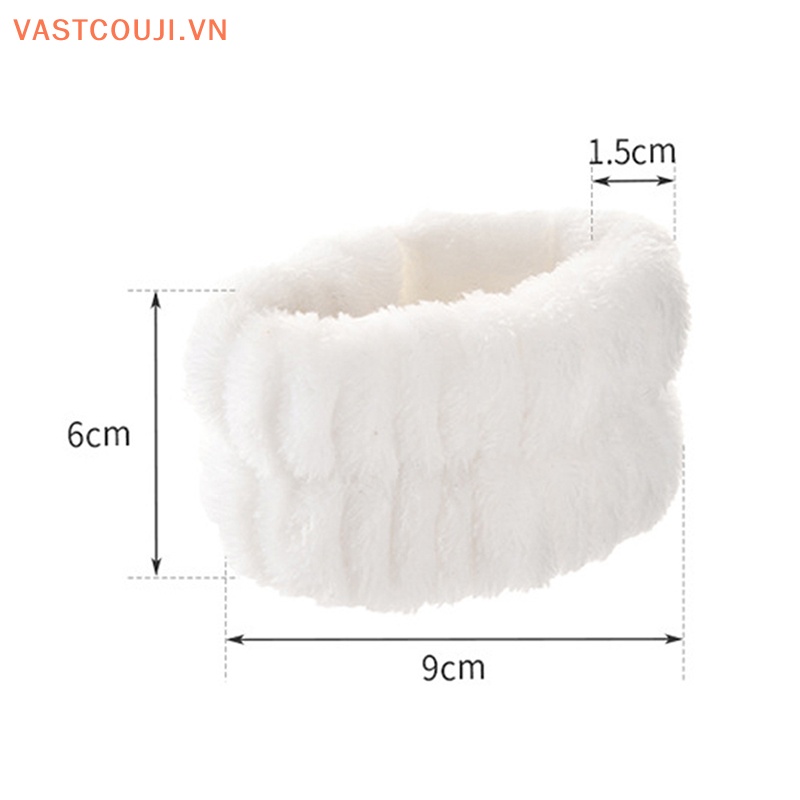 1 Cặp Băng Đeo Cổ Tay Thấm Hút Mồ Hôi Linh Hoạt Có Thể Tái Sử Dụng Cho Rửa Mặt