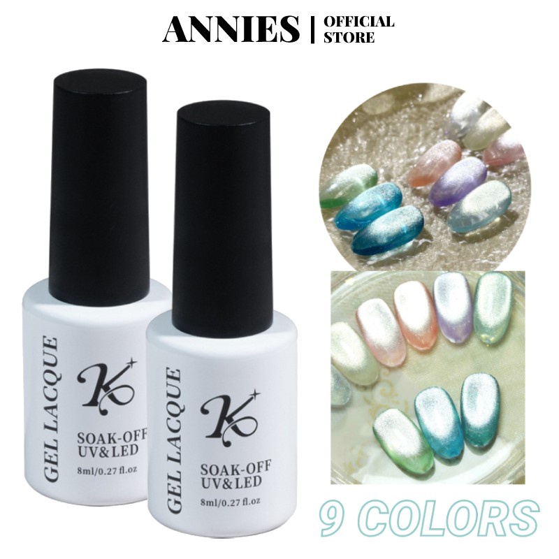 Sơn Móng Tay Màu Neon Trong Suốt Hình Bóng Đèn Mắt Mèo