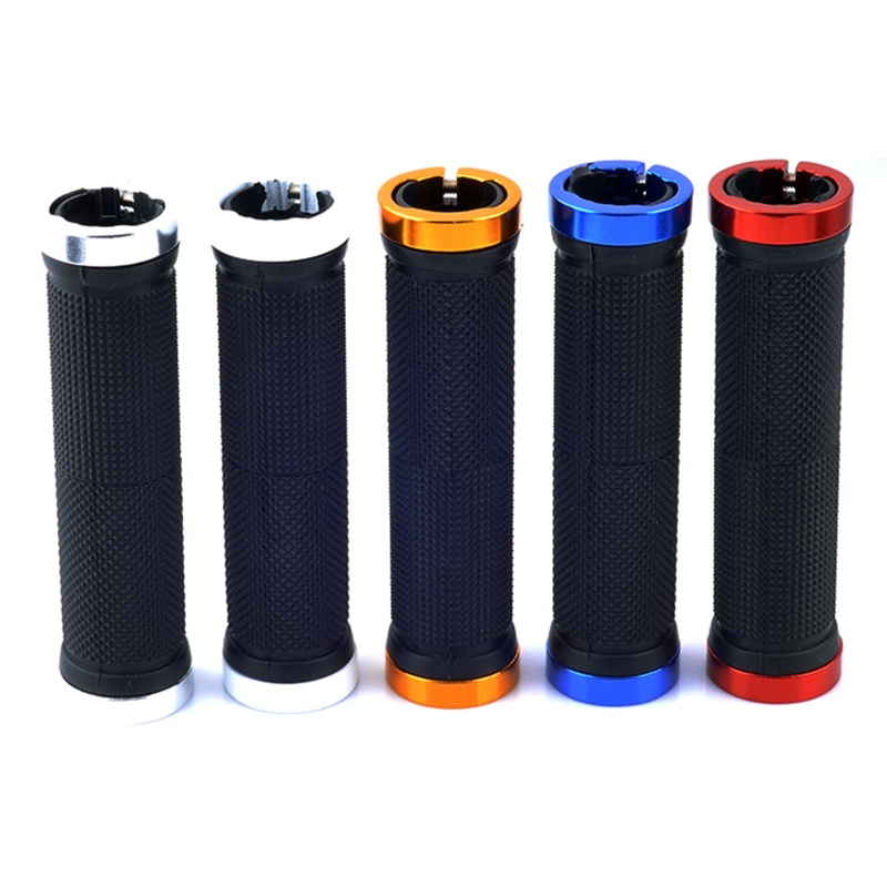 1 Cặp Vỏ Bọc Tay Lái Xe Đạp Bằng Cao Su + Hợp Kim Nhôm Chống Trượt