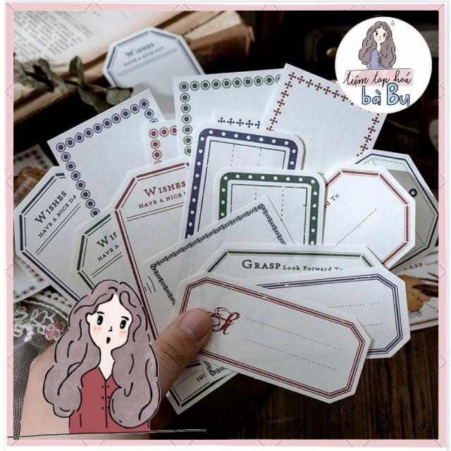 Tập 30 labels trang trí kiểu cổ điển
