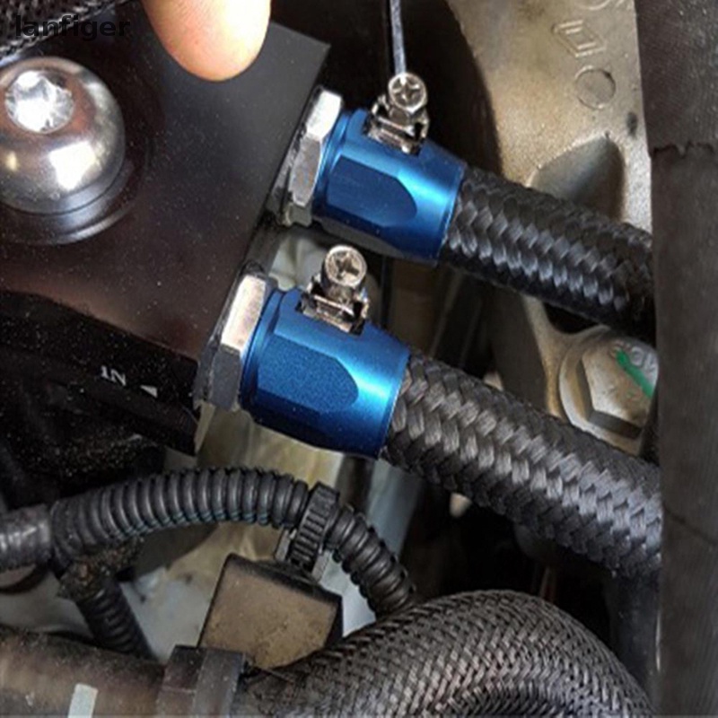Kẹp Ống Dẫn Nhiên Liệu Bằng Nhôm Cho Xe Hơi Lanf AN4 / AN6 / AN8 / AN10 / AN12