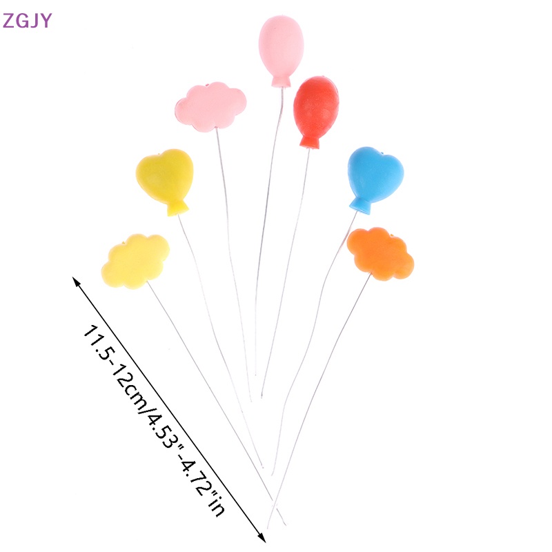 Set 6 Bong Bóng Nhiều Màu Trang Trí Nhà Búp Bê Mới