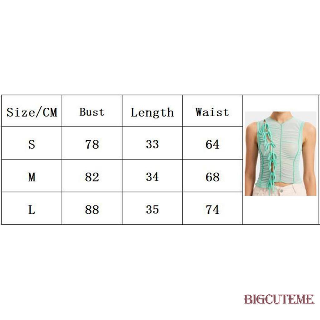 [] Áo Crop Top Không Tay Vải Tuyn Trơn Màu Sắc Giản Dị Dành Cho Nữ Đi Tiệc Đường Phố Xuân Hè