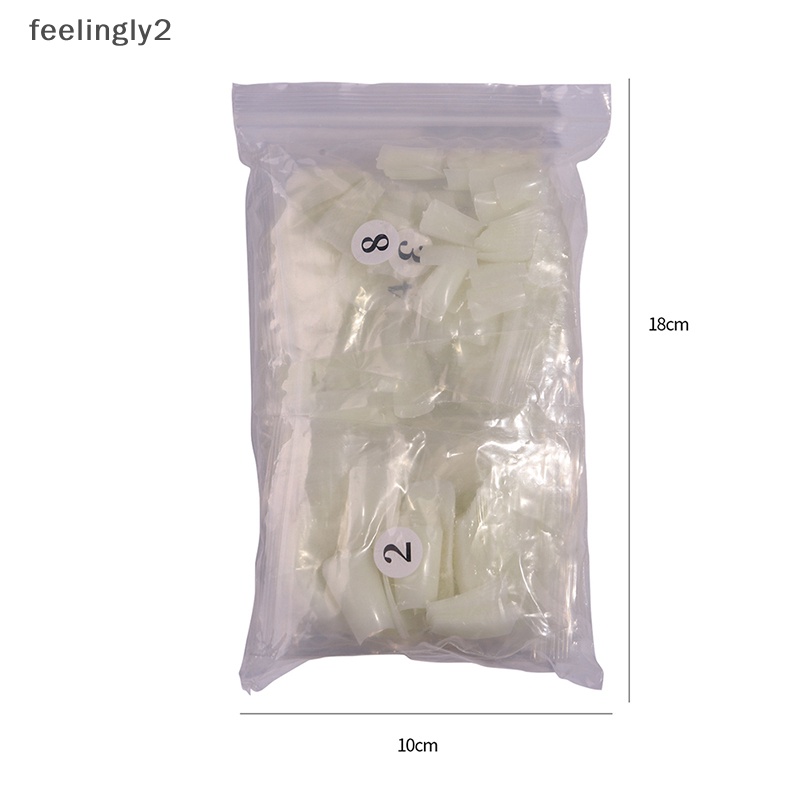 Bộ 500 Móng Tay Giả Ngắn Che Phủ Toàn Diện Bằng Acrylic