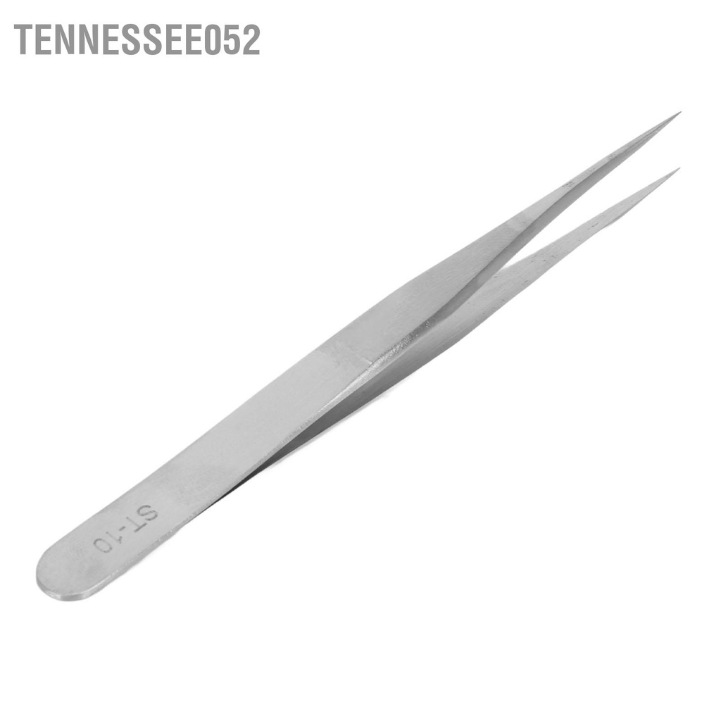 Tennessee052 Nhíp sửa chữa đồng hồ bằng thép không gỉ trang sức chính xác đầu nhọn cho linh kiện điện tử ST10