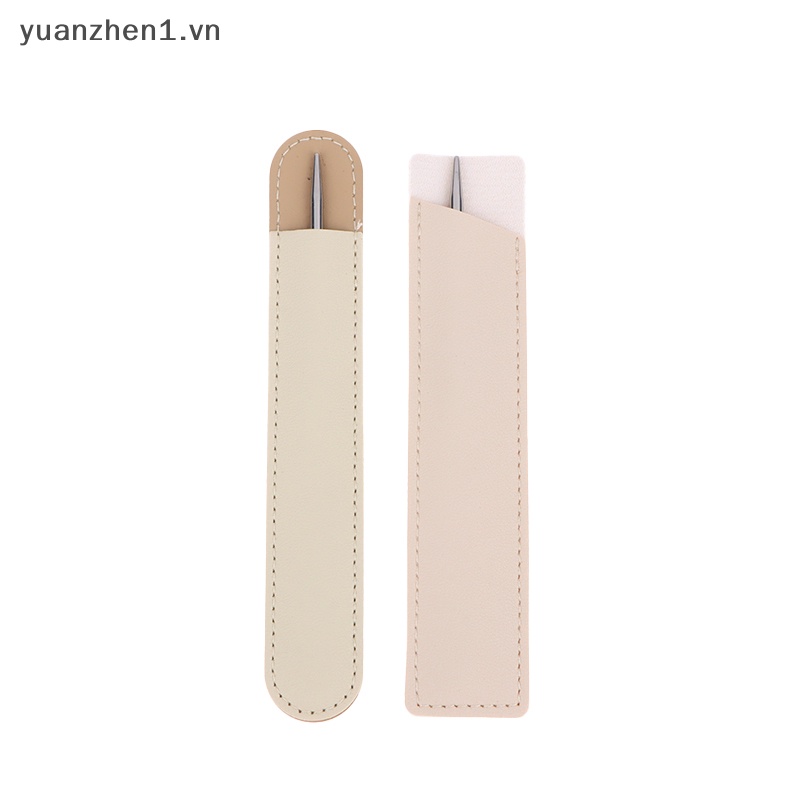 1 Dụng Cụ Trang Điểm Hai Đầu Bằng Thép Không Gỉ Kèm Túi Đựng PU