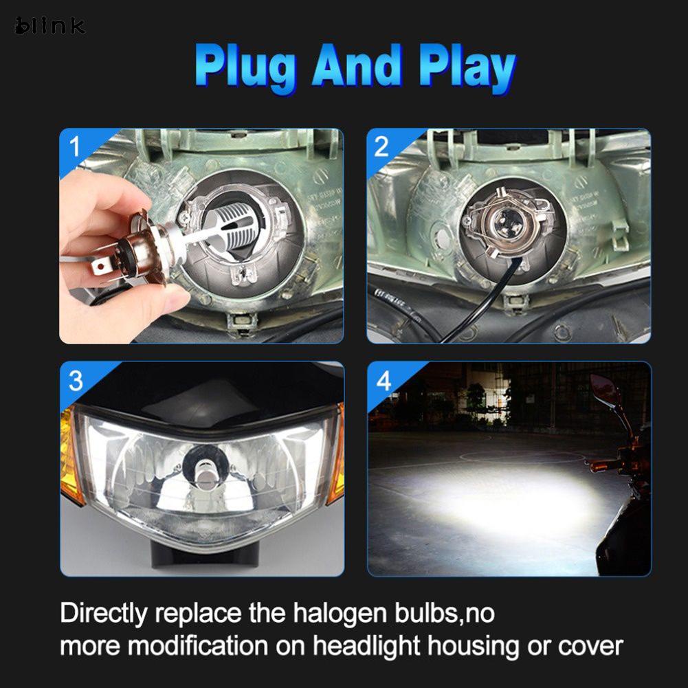 Đèn Pha LED P15D H4 12 Bóng Chất Lượng Cao Cho Xe Mô Tô