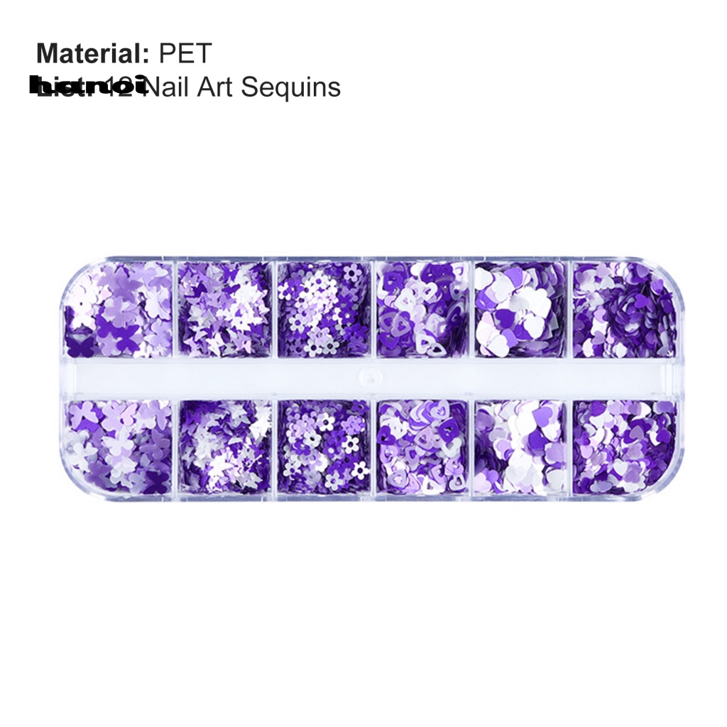 Hộp 12 Ngăn Đựng Phụ Kiện Trang Trí Móng Tay Cho Bé