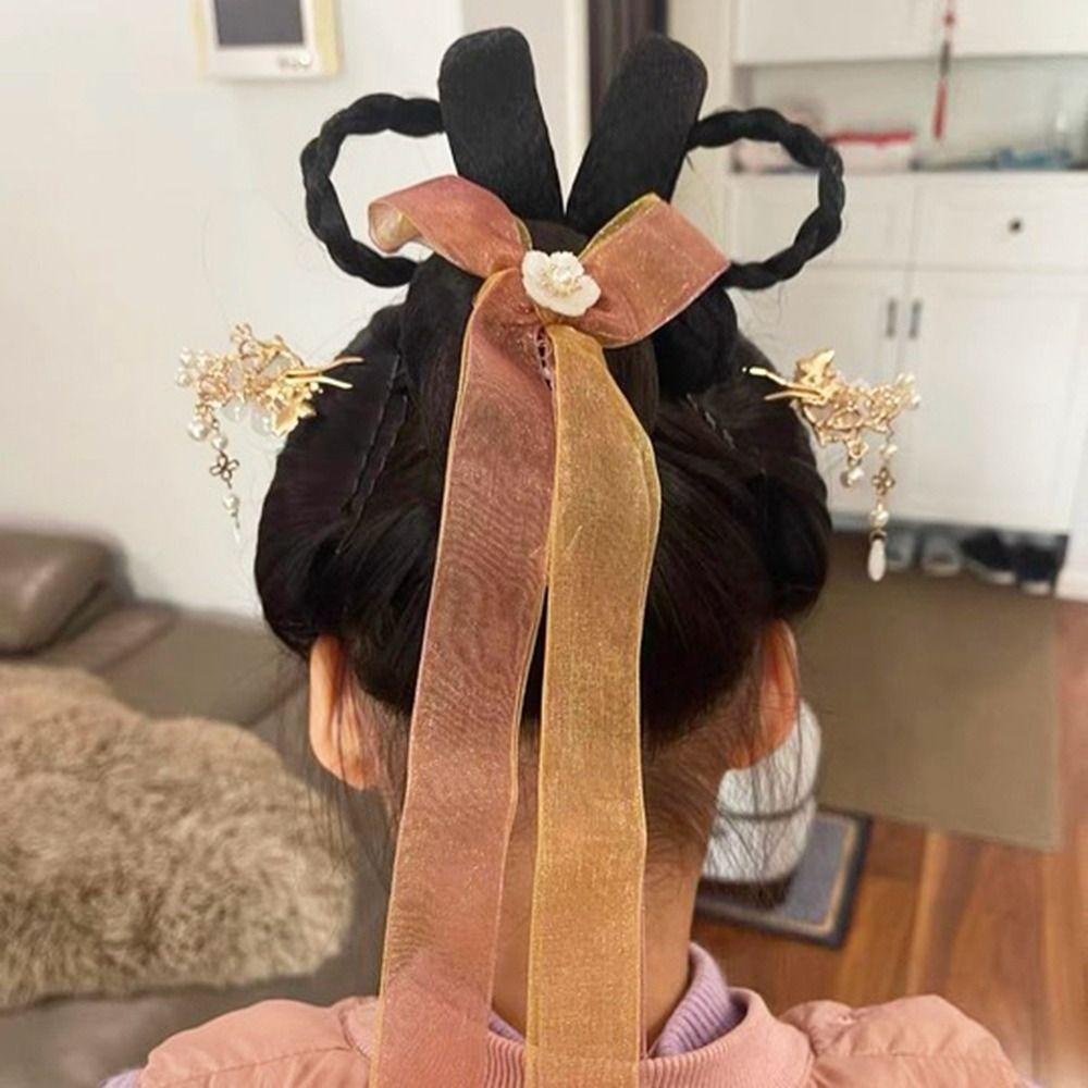 Trâm Cài Tóc Đính Nơ Tua Rua Phong Cách Trung Hoa Cổ Điển Cho Nữ