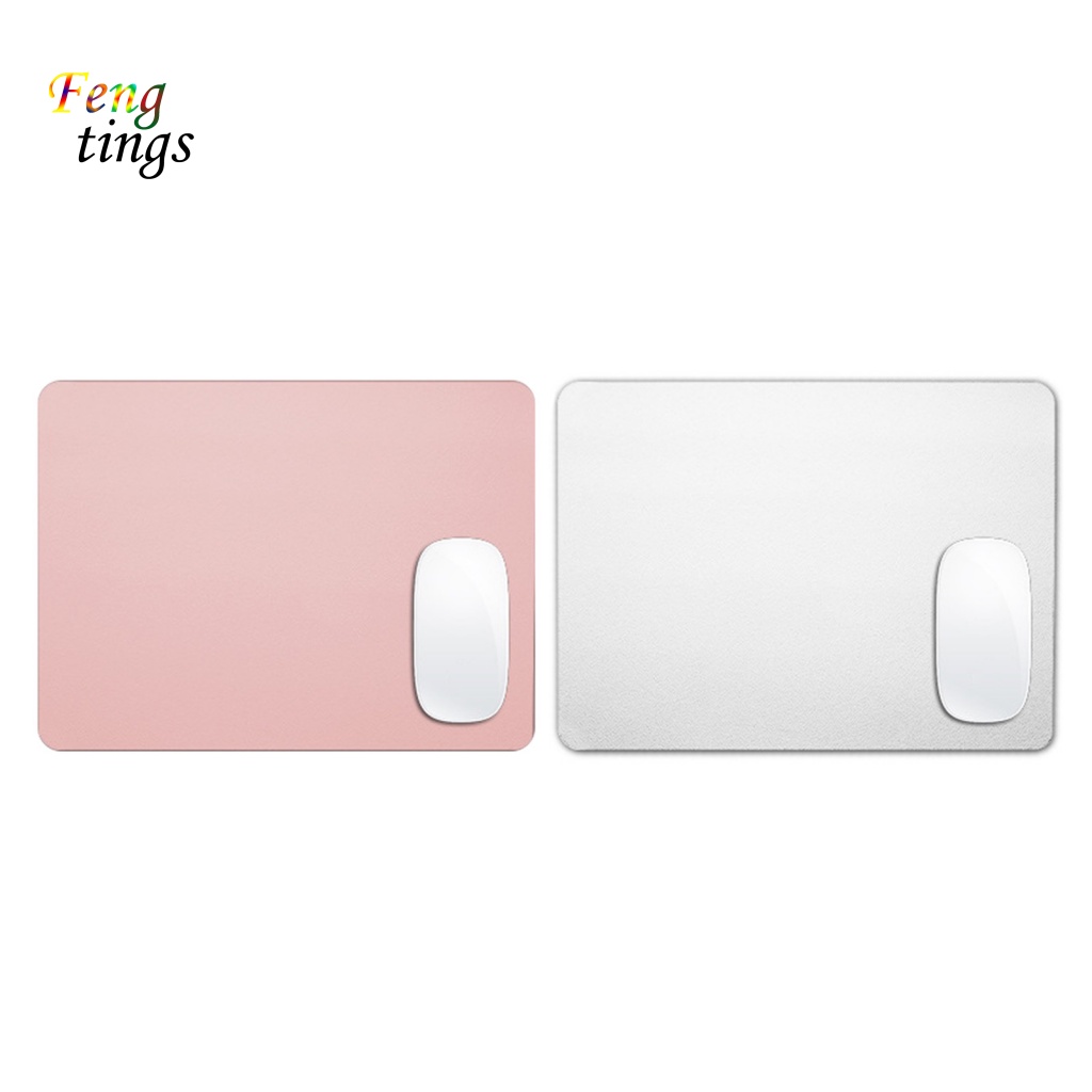 Miếng Lót Chuột Và Bàn Phím Máy Tính Giả Da Dày Hai Mặt Màu Trơn Chống Trượt Chống Thấm Nước