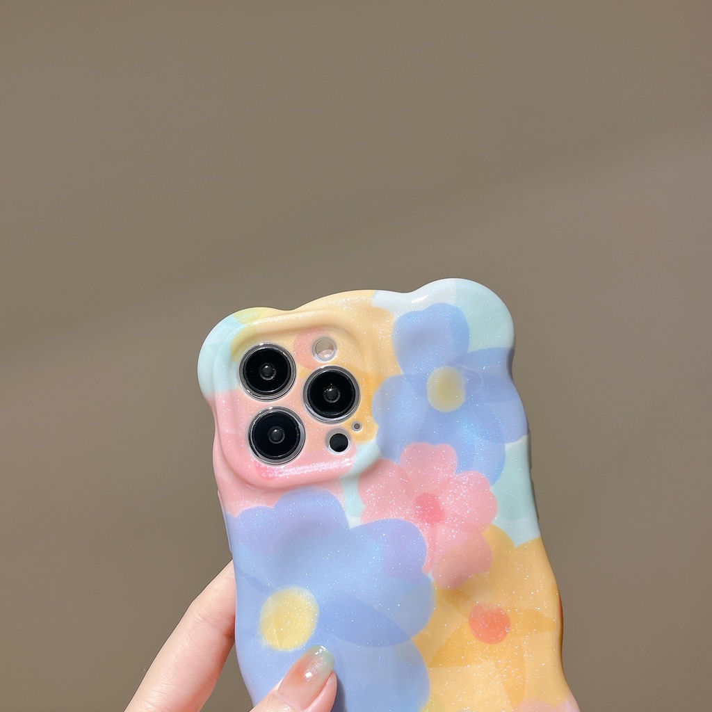 Ốp Lưng Chất Liệu TPU Chống Sốc Họa Tiết Hoa Cho Apple IPhone 14 13 12 11 Pro Max