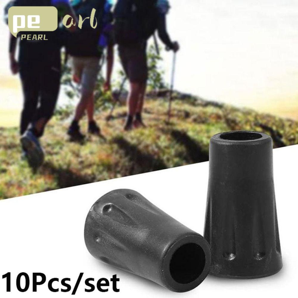 .Bộ 10 Vỏ Cao Su Bọc Gậy Leo Núi Thay Thế Nhỏ Gọn