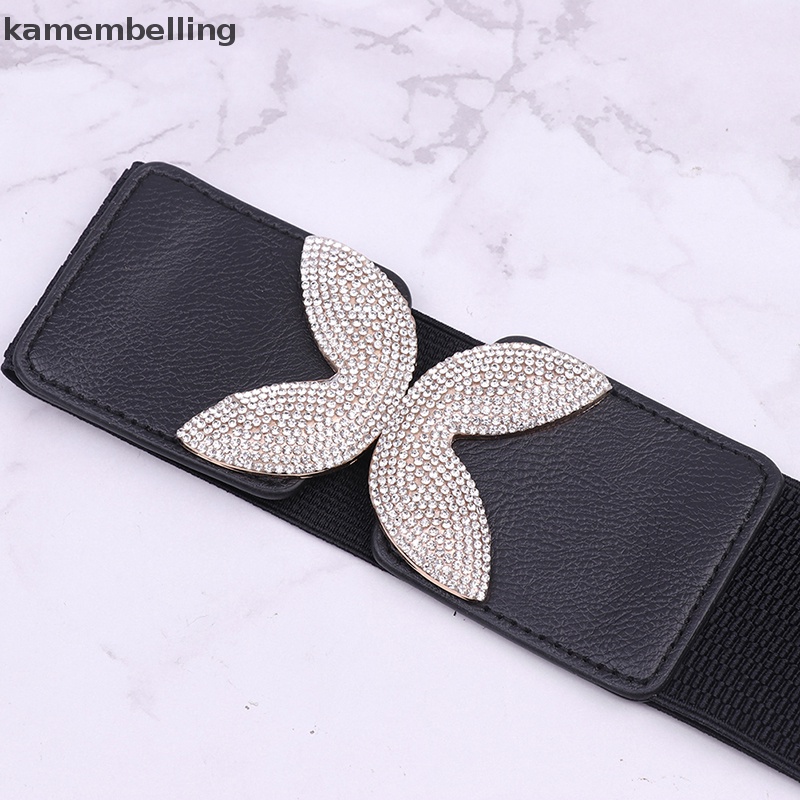 Thắt Lưng Co Giãn Đính Đá Thời Trang Dành Cho Nữ