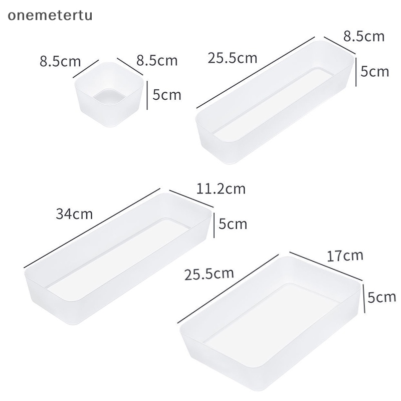 Onemetertu Hộp Đựng Đồ Chia Ngăn Kéo Trong Suốt Sắp Xếp Gọn Gàng Cho Nhà Bếp / Văn Phòng