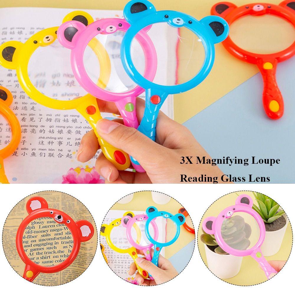 CONOPERY Set 3 Kính Lúp Cầm Tay 60mm Bằng Nhựa Dùng Để Quan Sát Côn Trùng Trang Sức