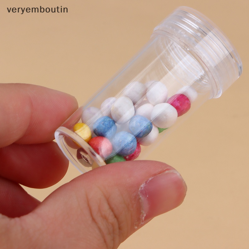 Bộ 2 Hộp Nhựa PP Trong Suốt Hình Trụ Đựng Trang Sức