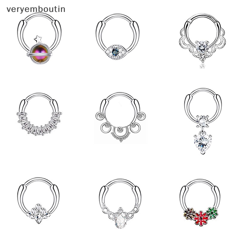 1 Khuyên Mũi / Môi / Tai Đục Lỗ Dạng Xoắn Ốc Hình Hoa Cho Nam Và Nữ n