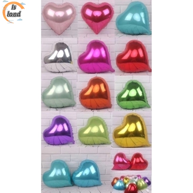 Bong Bóng Màng Nhôm Hình Trái Tim 18 inch Dùng Trang Trí Tiệc Cưới / Sinh Nhật