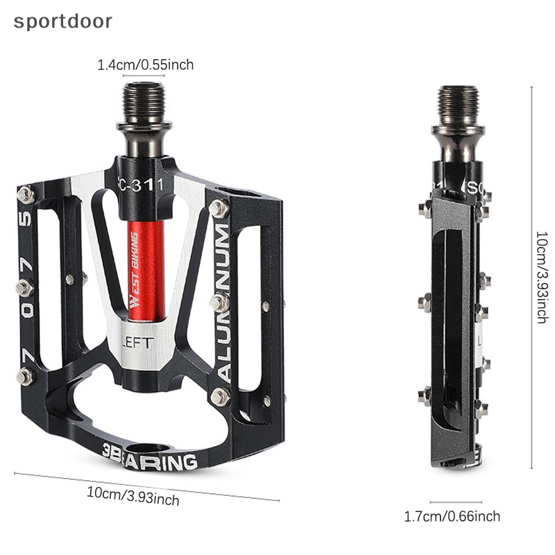 Bàn Đạp 3 Vòng Bi Bằng Hợp Kim Nhôm Siêu Nhẹ Chuyên Dụng Cho Xe Đạp MTB