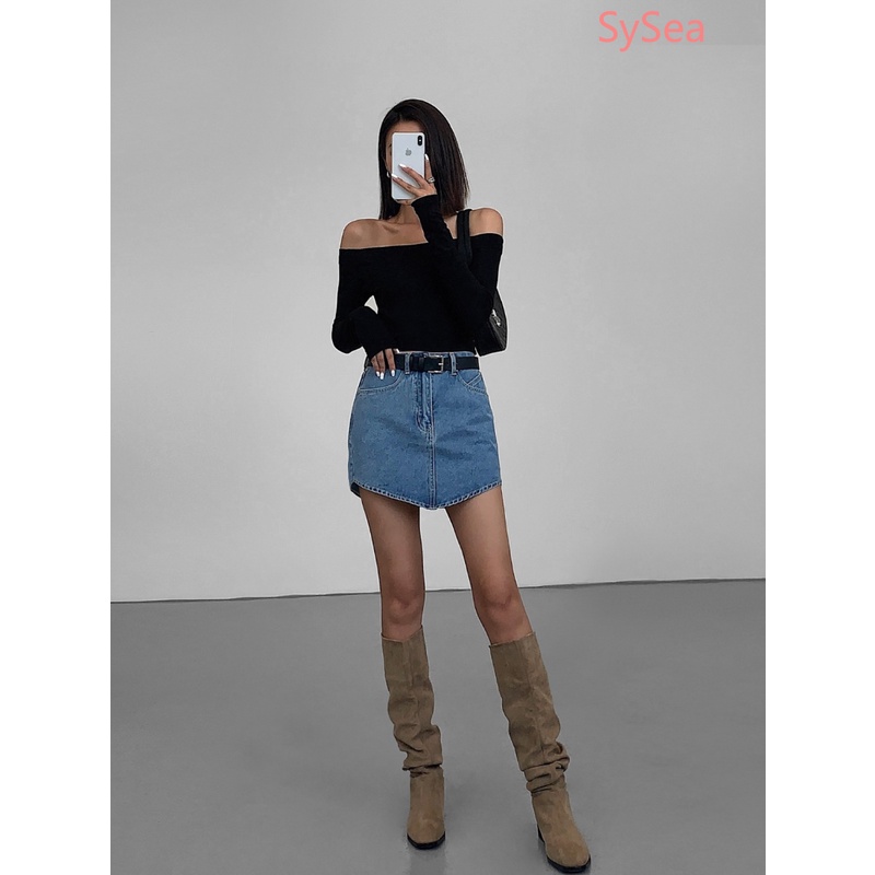 Áo Dệt Kim Trễ Vai Form Ôm Kiểu Dáng Quyến Rũ