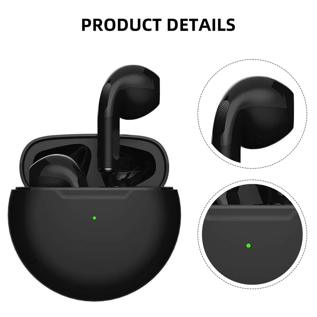 Earphone Wireless 5.0 Mini Ergonomic Stereo Touch Control 300Mah Charging Case In-Ear Headphones Earbud [Q/6]