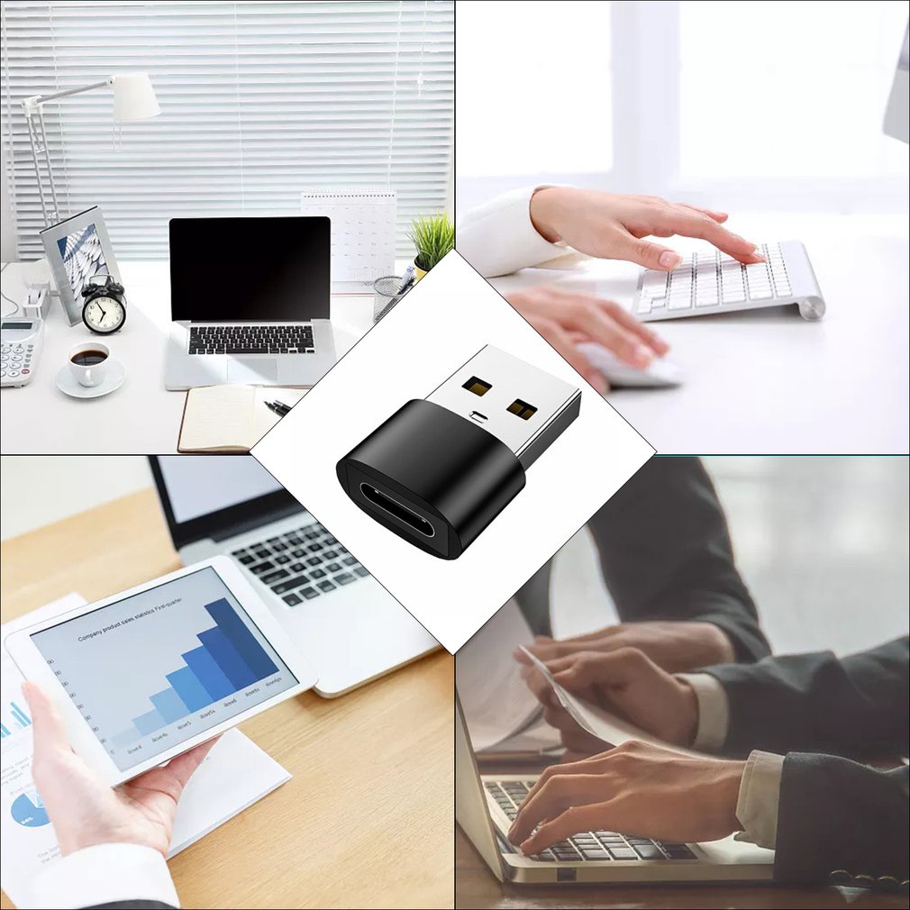 Type-C Female To Usb Charging Adapter Round Shell Small And Convenient Interface Durable Converter [Q/11]