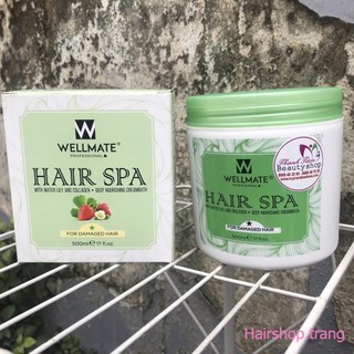 Hấp dầu siêu mượt phục hồi tóc collagen wellmate 500ml - hấp 1 sao