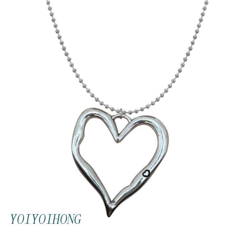 Vòng Cổ Choker Mặt Trái Tim Cỡ Lớn Thời Trang