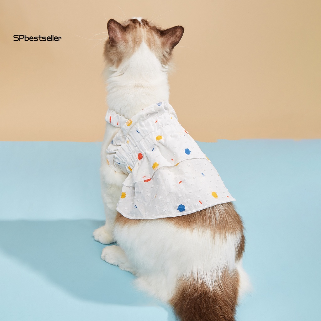 Đầm Công Chúa Mùa Hè Thoáng Khí Khâu Tinh Tế Cho Thú Cưng SPbestsellkr