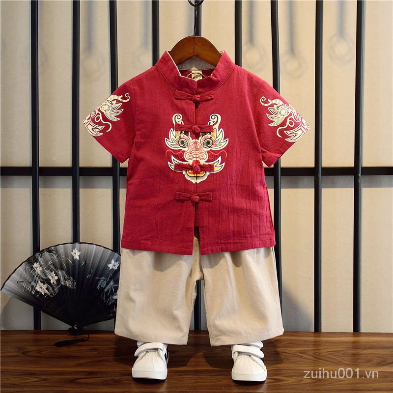 Trang Phục Truyền Thống Trung Hoa Cổ Điển Bằng Cotton cxblhzg01.my511 Cho Bé Trai