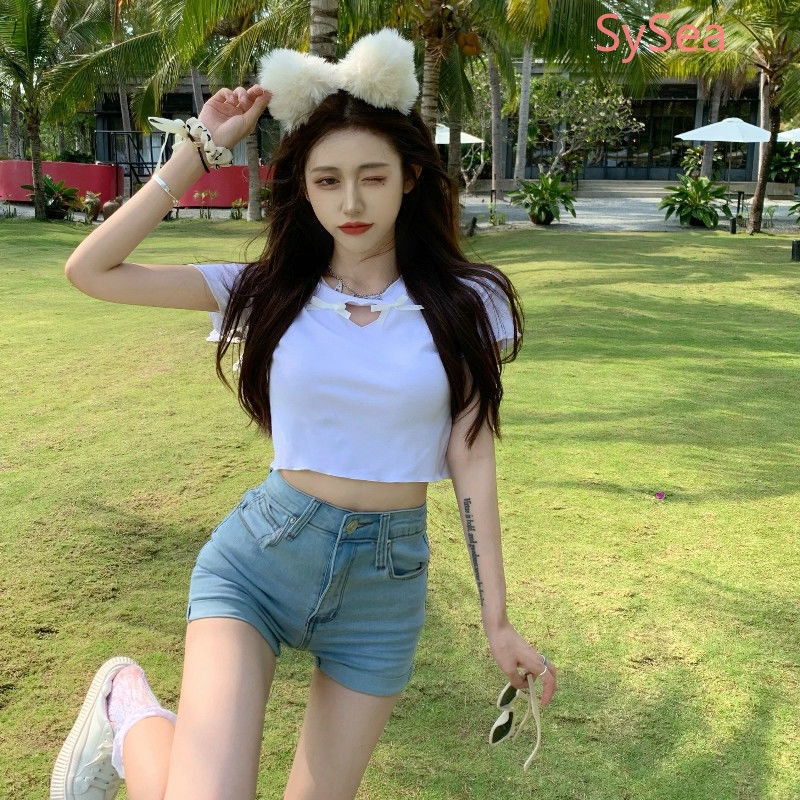 Áo Sơ Mi Đính Nơ Thời Trang Mùa Hè Cho Nữ