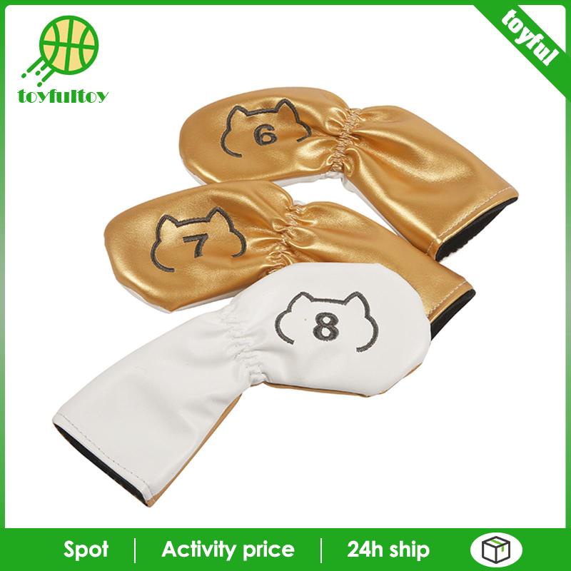 Bộ 9 Vỏ Bọc Bảo Vệ Đầu Gậy Đánh Golf Chất Lượng Cao