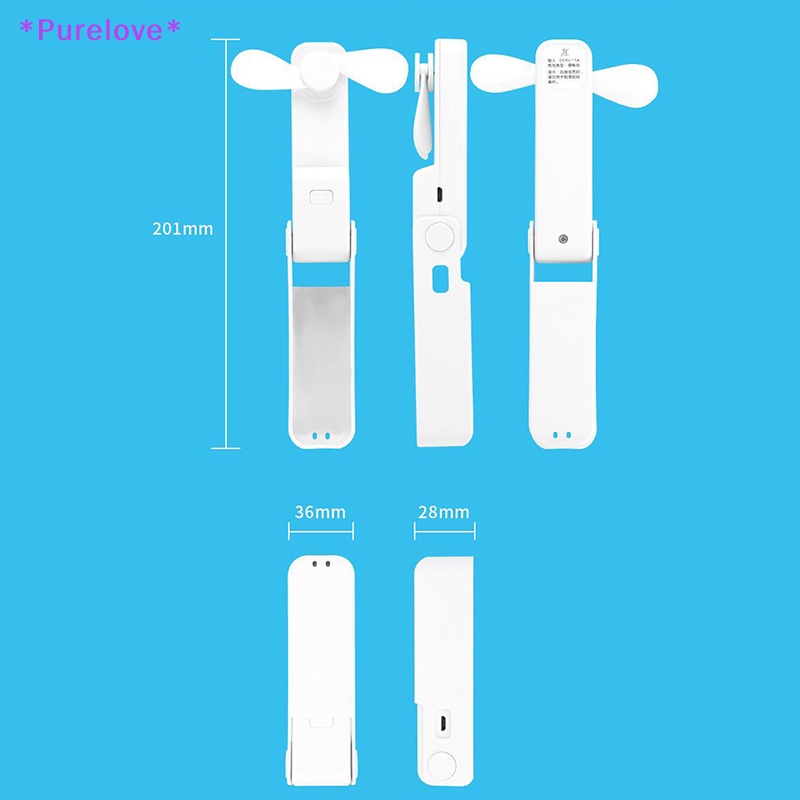 Quạt Mini Cầm Tay 1200mAh Sạc USB Tiện Dụng Mới