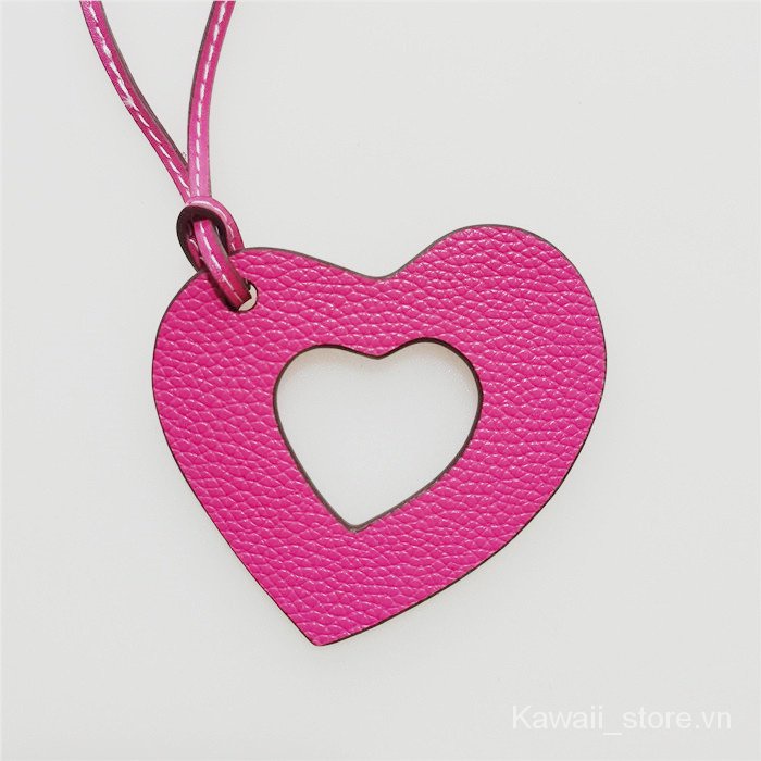 Hàng Mới Về!}Móc Khóa Túi Xách Da Pu Hình Trái Tim Xinh Xắn