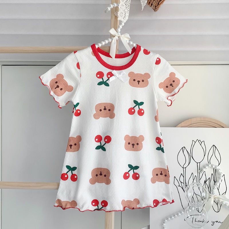 Đầm Thời Trang Mùa Hè Xinh Xắn Dành Cho Bé Gái