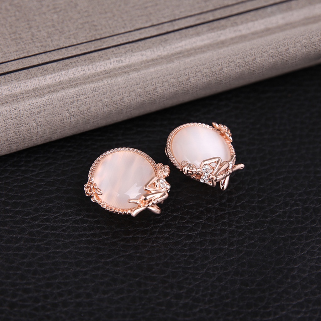 Bộ Đồ Thời Trang Thiết Kế Dễ Thương Cá Tính| 1 Bộ Vòng cổ Và Bông Tai Đính Pha Lê Nhân Tạo Thời Trang