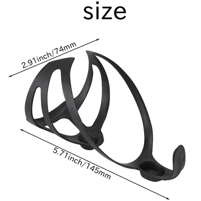 Bộ 2 Khung Gắn Bình Nước Bằng Sợi Carbon Màu Đen Cho Xe Đạp Leo Núi