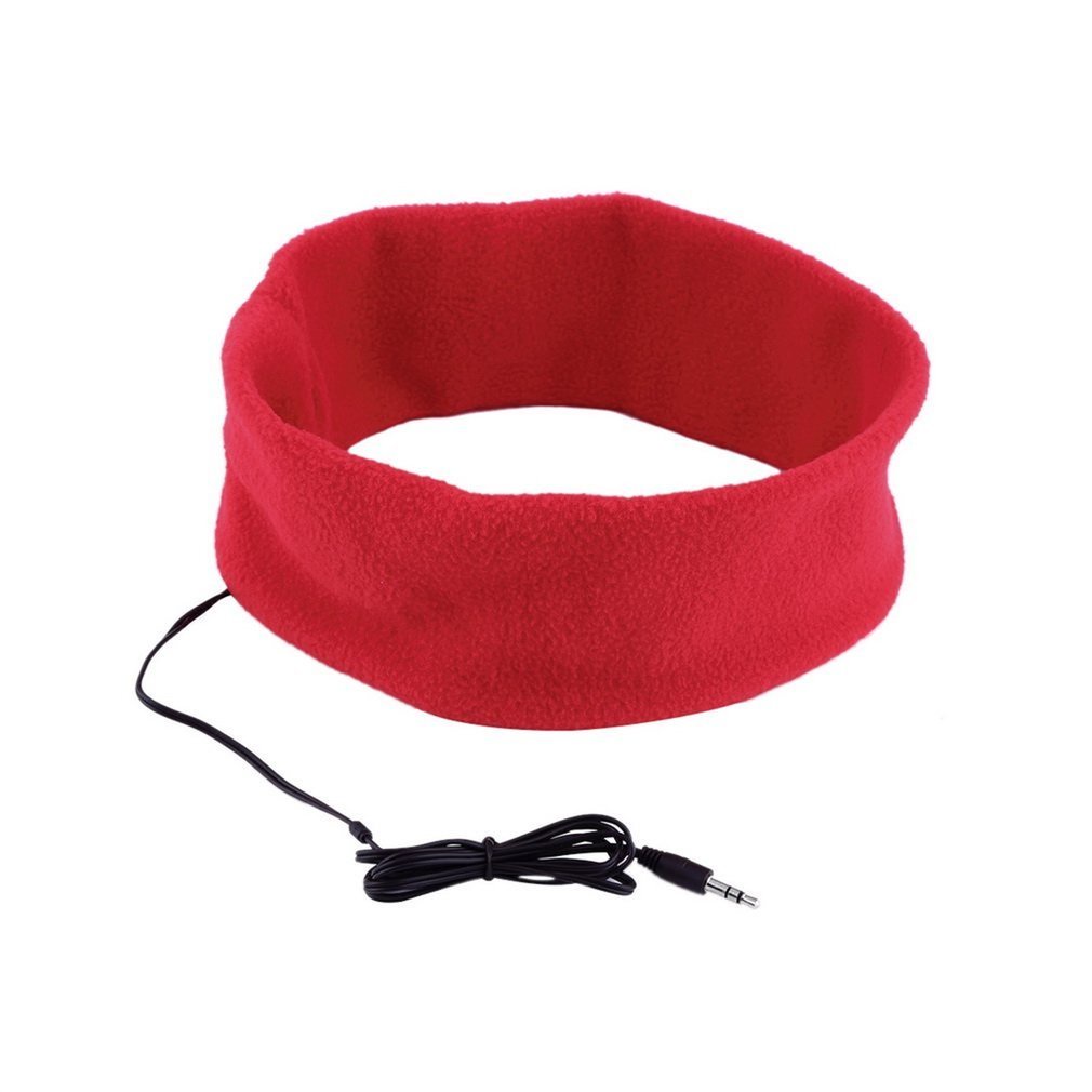 2015 Newest Soft Sleeping Headphone Sports Mask Headband Headset For Cell Phone Red Color Sound Insulation [Q/4]