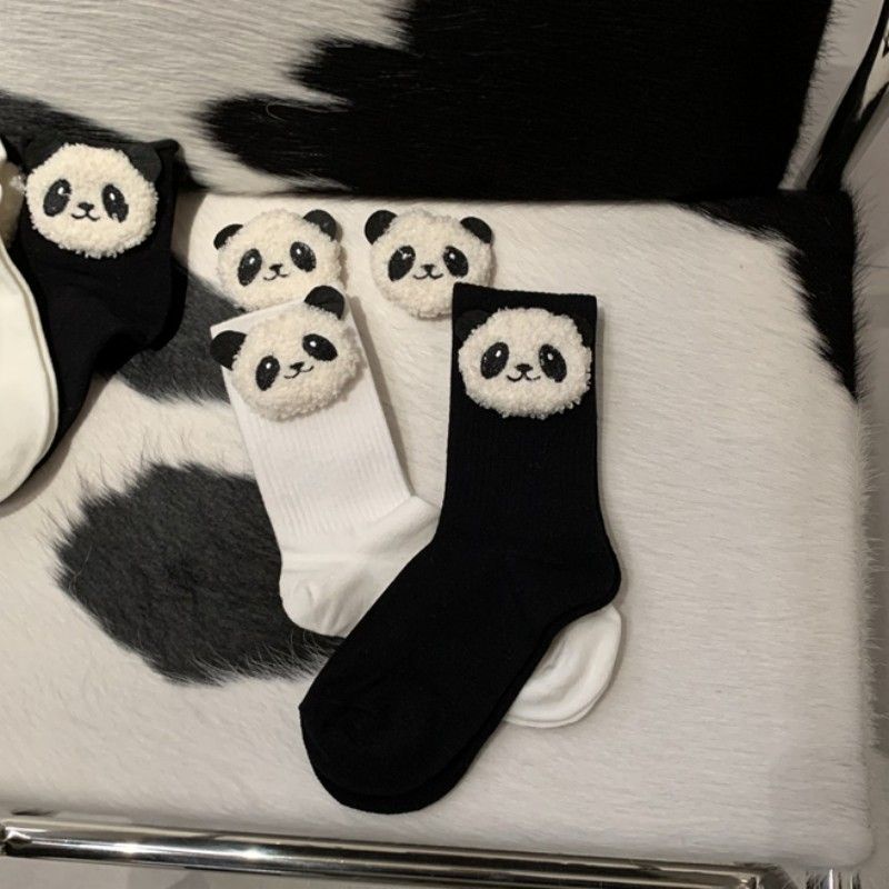 [Vớ Cotton Gấu Trúc Hoạt Hình Bằng Vải Bông Dễ Phối Đồ Thời Trang Xuân Hè Dành Cho Bạn Nữ