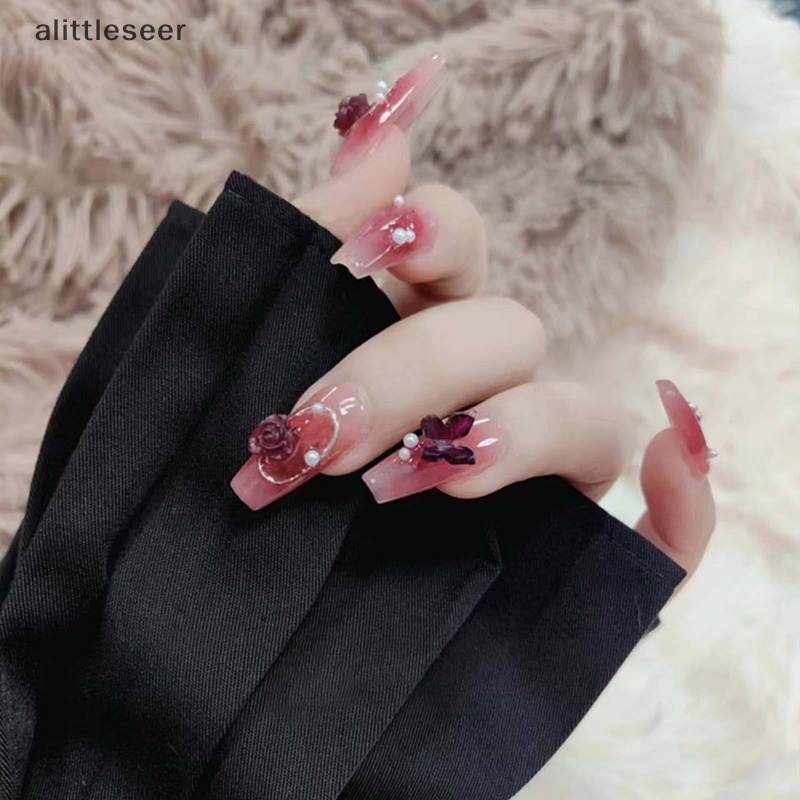 Bộ Vật Liệu Trang Trí Móng Tay Nghệ Thuật Gồm Nơ Và Chuỗi Xích Acryl n