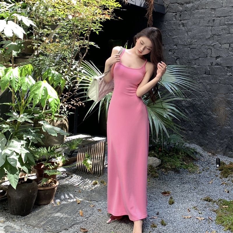 Đầm COZOK không tay đơn giản thiết kế quyến rũ thời trang