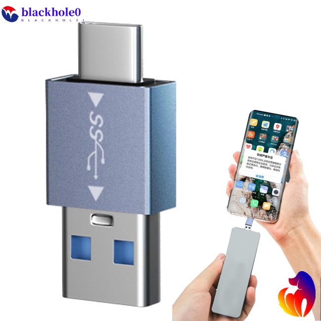Bộ Chuyển Đổi Usb-C Đầu Đực Sang Usb-A Otg C Đầu Cái 3D Cho Cáp Sạc Truyền Dữ Liệu