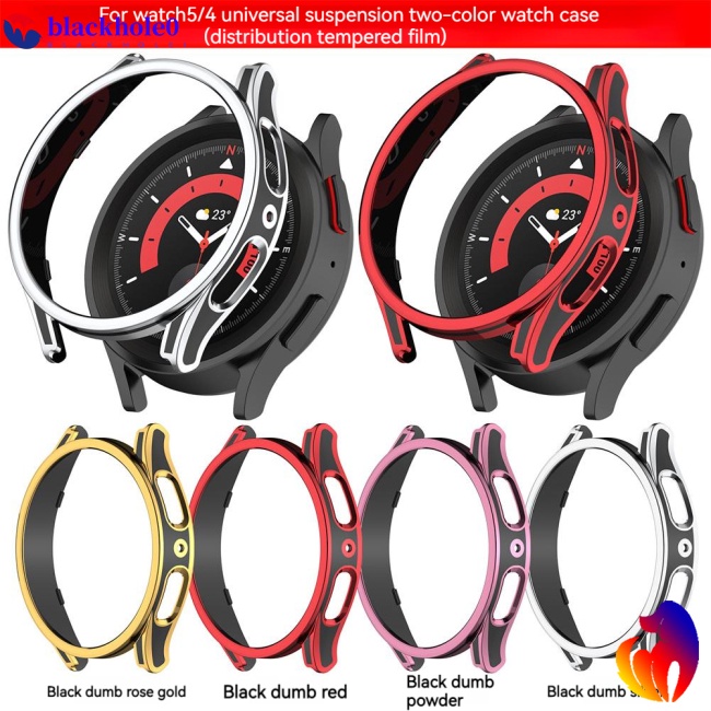 Ốp Bảo Vệ Bằng Silicone Kèm Kính Cường Lực Cho Đồng Hồ Samsung Watch5 / Watch5 Pro (40mm 44mm 45mm)