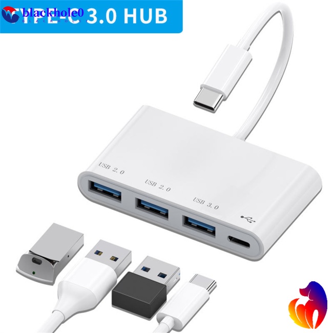 Bộ Chia 4 Cổng Usb 3.0 Type C Cho Bàn Phím Máy Tính