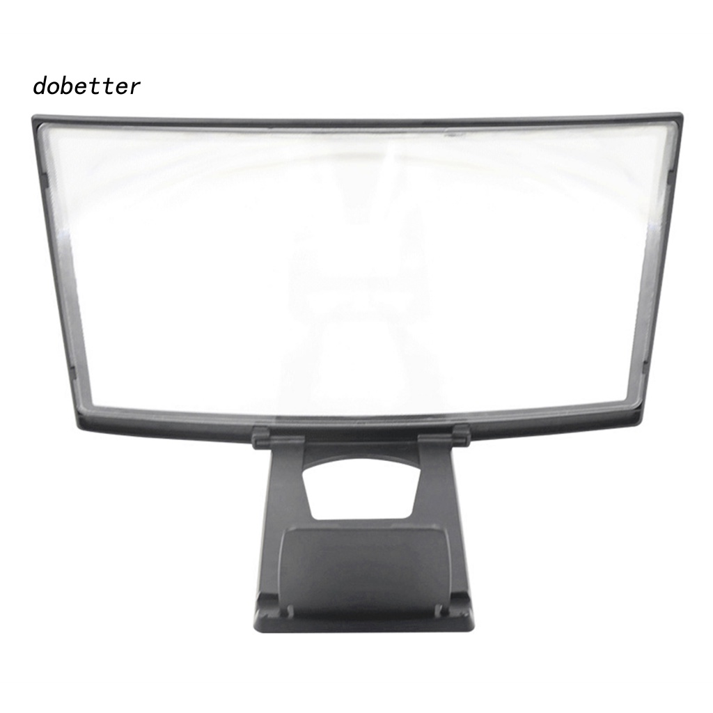 Kính Lúp Phóng Đại Màn Hình Cong 12 Inch 3D Có Thể Gập Lại Cho Điện Thoại Di Động