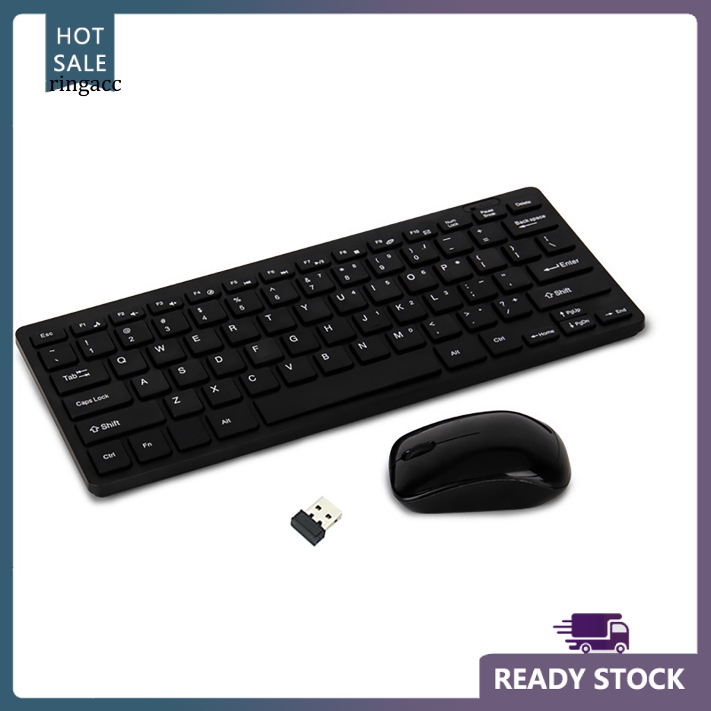 Set 2 Bàn Phím Cơ HK-03 Không Dây Di Động Không Gây Tiếng Ồn Cho Văn Phòng
