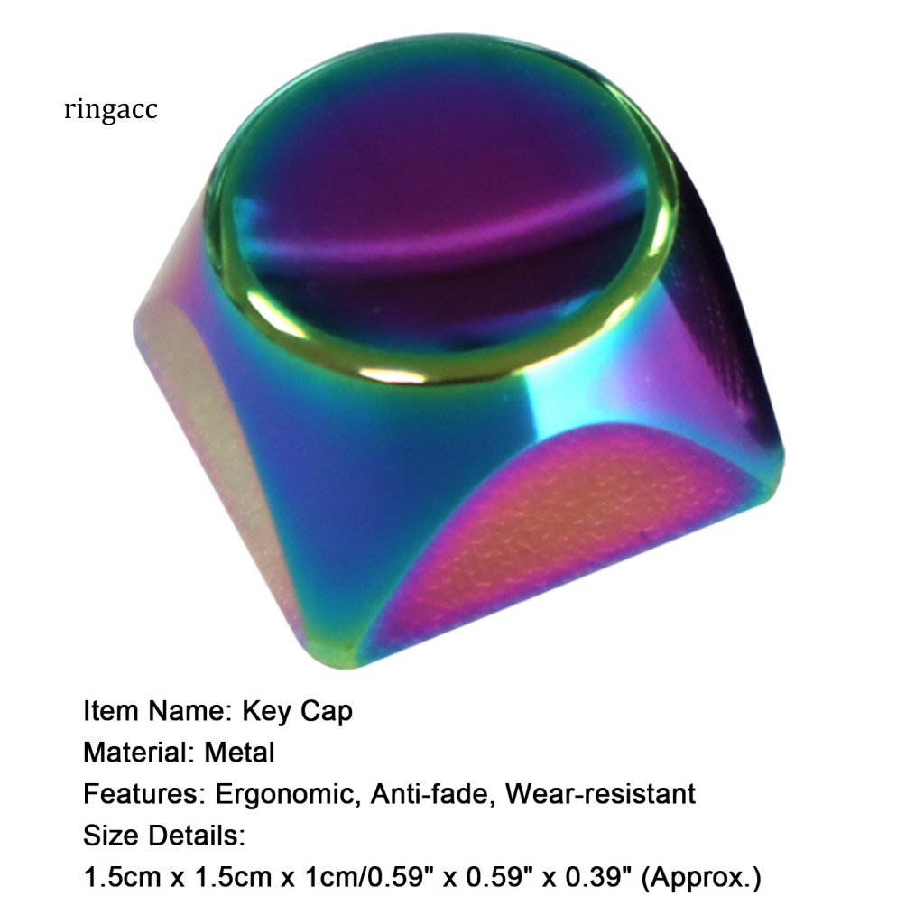 Rga 1 Bàn Phím Cơ Bằng Kim Loại Mạ Điện Thiết Kế Tiện Dụng Cho Máy Tính Để Bàn