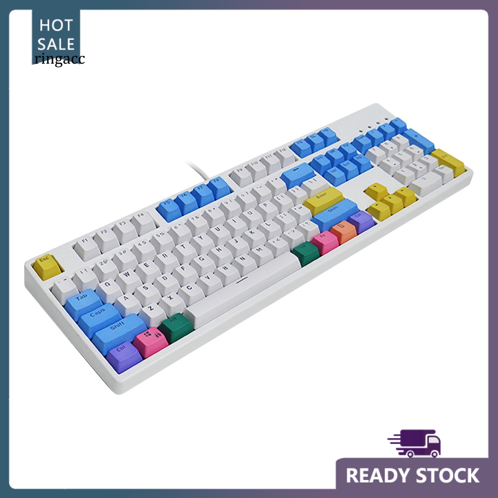 Bàn Phím OEM 104 Phím Chống Bụi Chống Mòn Thay Thế Màu Sắc Cầu Vồng Cho Văn Phòng